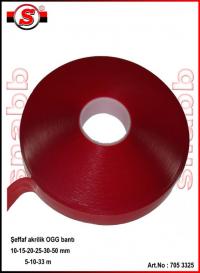 Art.No: 705 3325 Şeffaf OGS bantı 25 mm*33 m