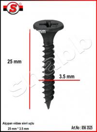 Art.No: 856 3525 Sivri alçıpan vidası 3.5 * 25 mm